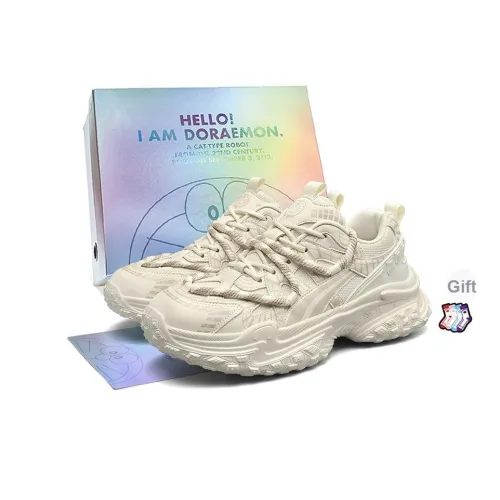 DoraemonA Низкий топ толстая подошва кроссовки унисекс