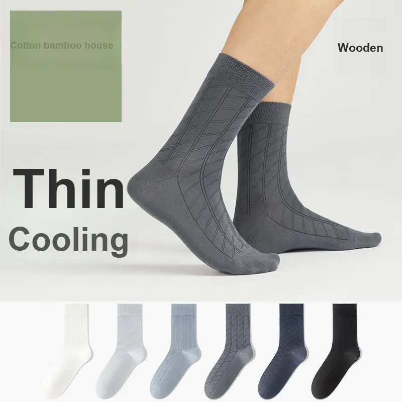 B&C.Room SS24 Mid Calf Socks Spring Summer Men's 5 Pack-1