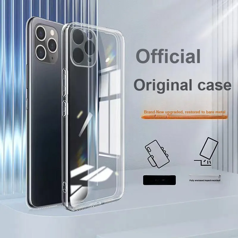 QIZHENG TPU Material Straight Edge Transparent Phone Case Compatible With Redmi K70/K60/K50/K40 Pro/K30s-2