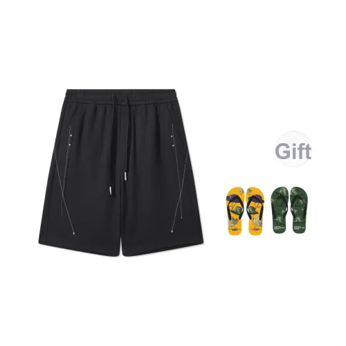 Cabbeen Повседневные шорты Мужские Угольный черный 01