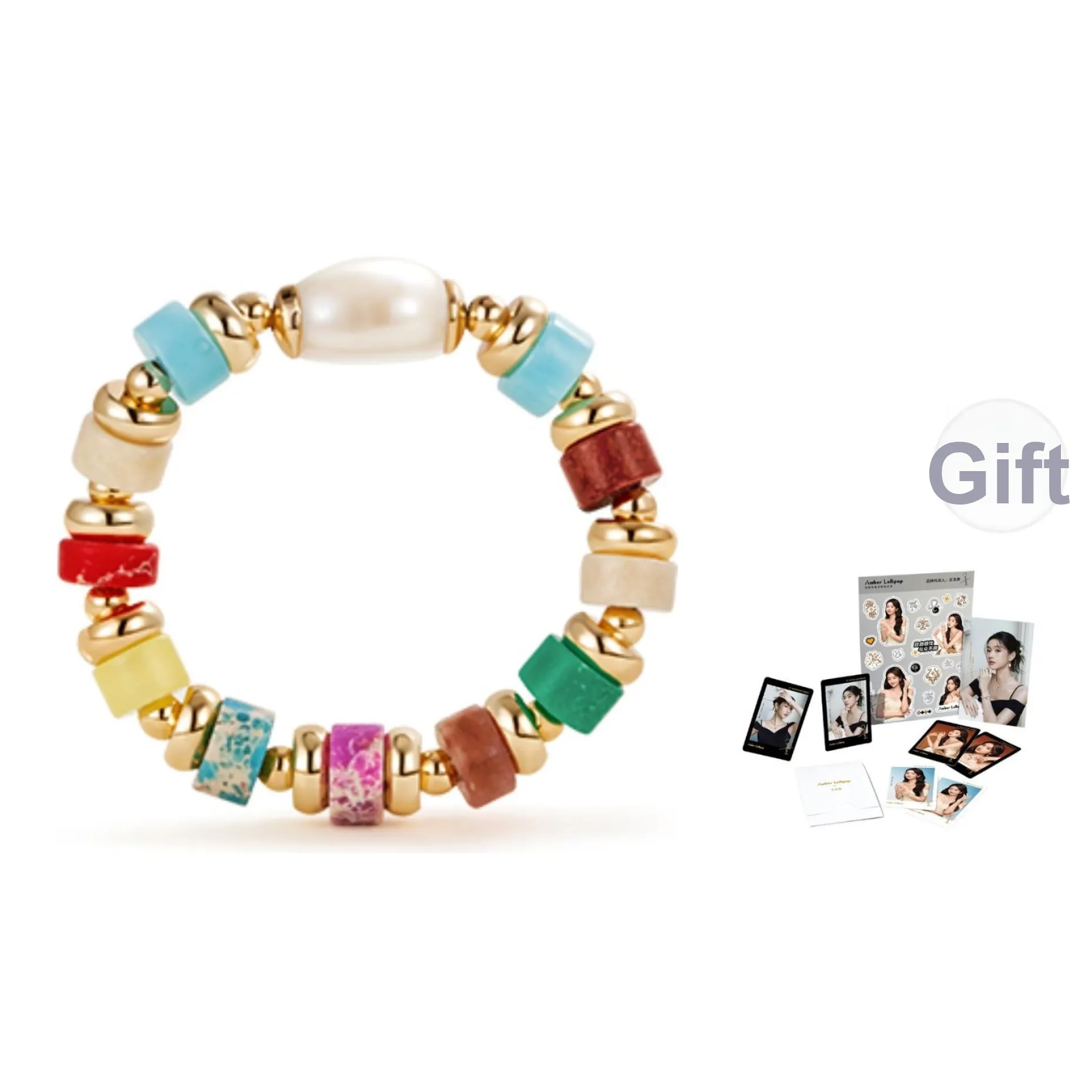 Amber Lollipop Кольца с пресноводным жемчугом Женские