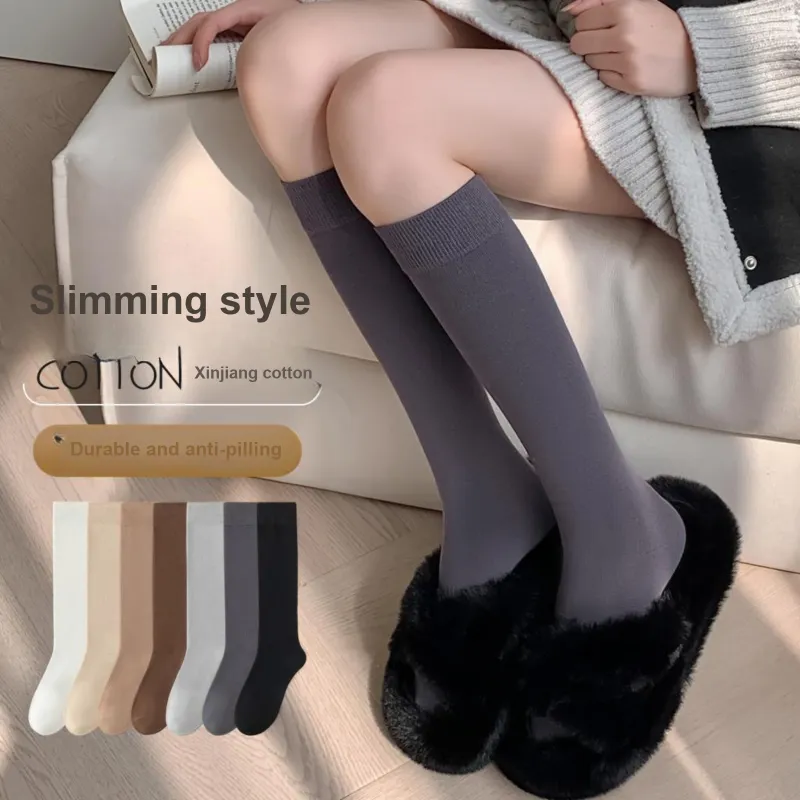 XXLLG Knee High Socks Women's 3 Pack-3