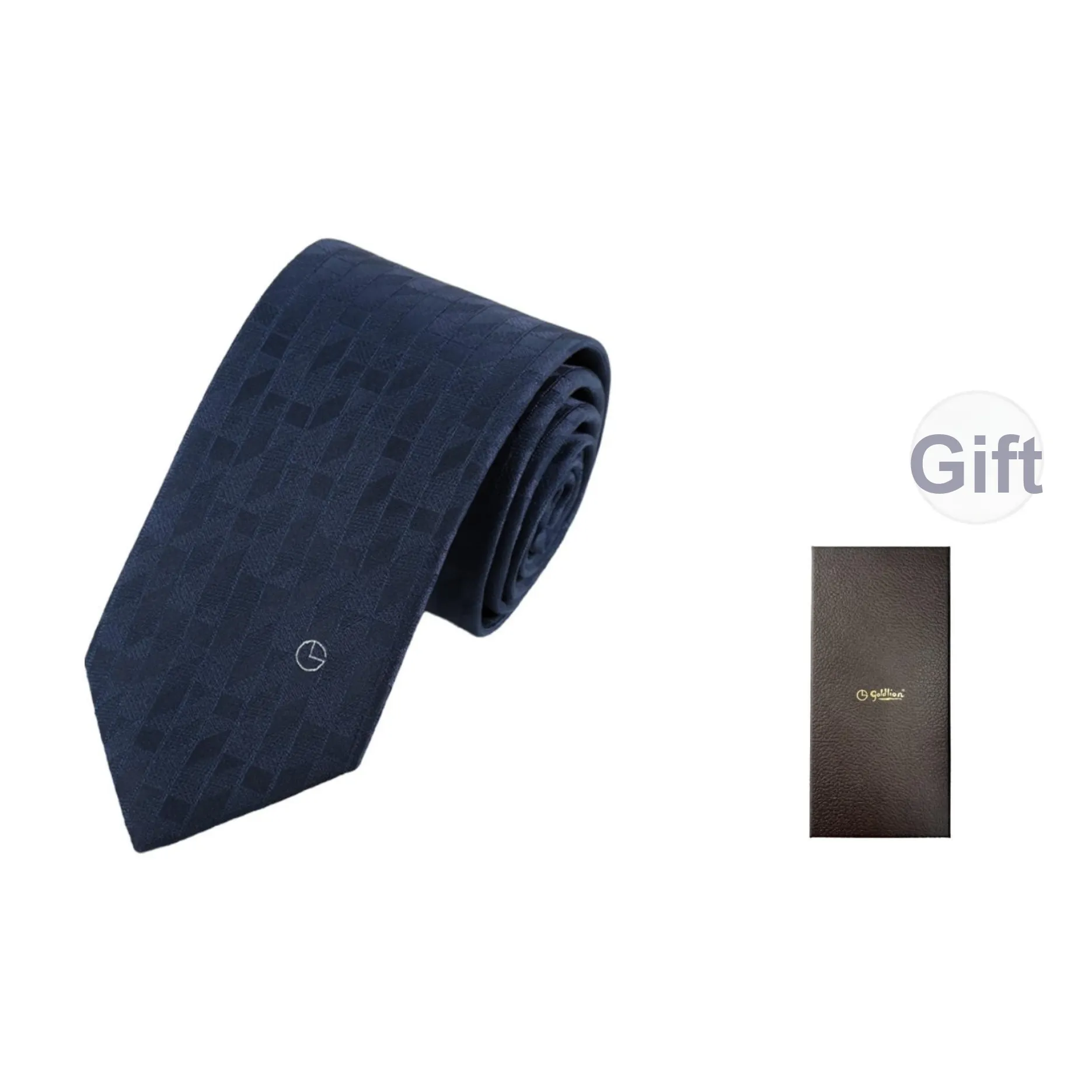 GOLDLION Полиэстер Мужские Галстуки Синий