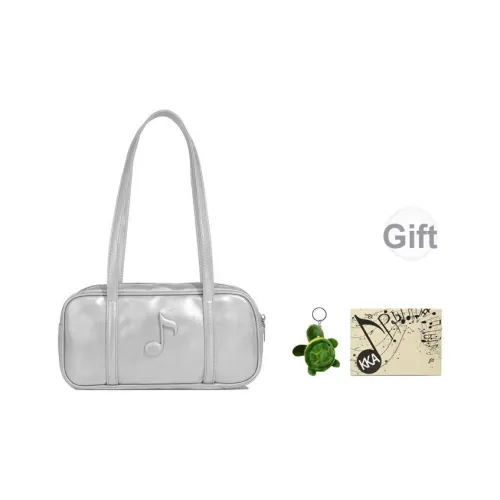 KKA ПУ (полиуретан) Подмышечный Сумка Сумка через плечо Женская Серебряный Белый Черный