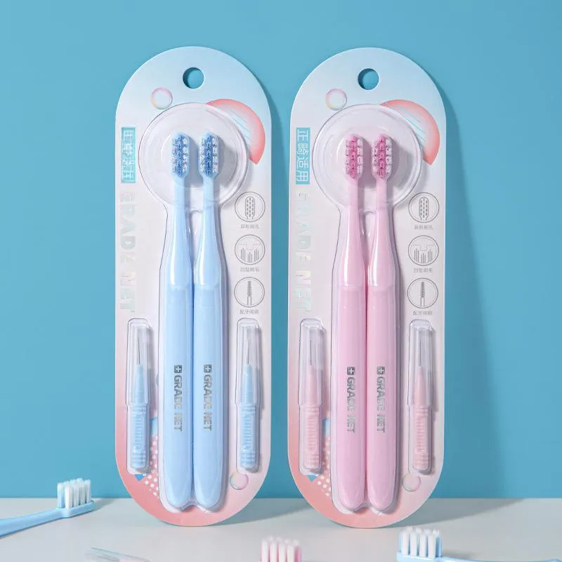 XIAONIULIXIANJI Orthodontic Toothbrush Special Double-Headed Interdental Brush With U-Shaped Soft Bristles-6