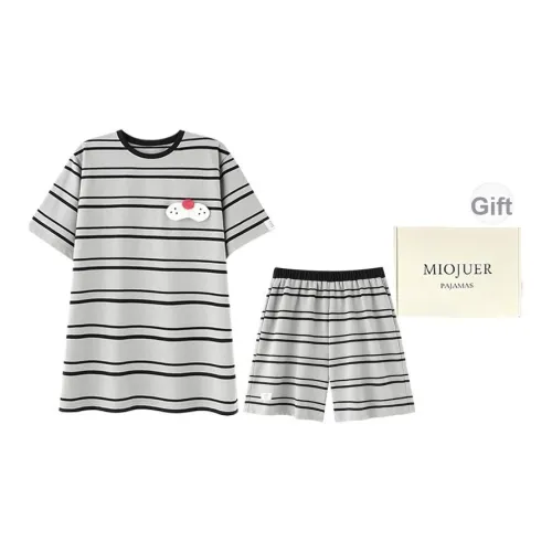 MIOJUER Пижамный комплект Летний Мужской Серый
