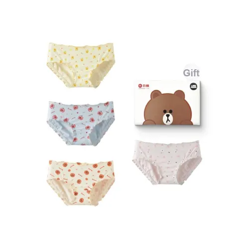 FENTENG x BULANGXIONG LIANMINGKUAN Женское нижнее белье 4 штуки смешанные цвета