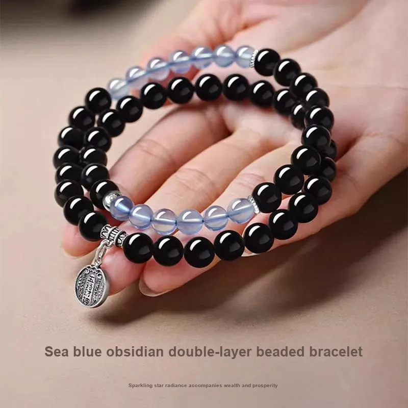 Ostantin Obsidian Bracelets Women's-2