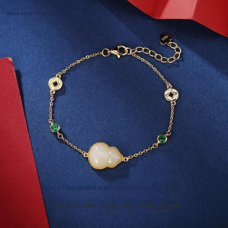 MIAOYINGE Hetian Jade Bracelets White Jade Women's-1