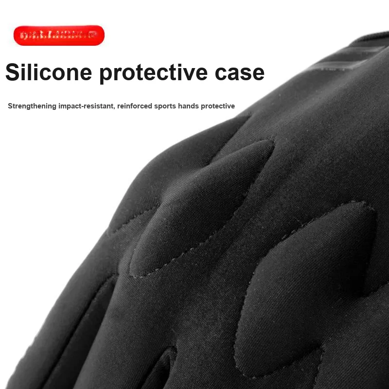 Great Connoisseur Cycling Gear Cycling Glove Outdoor Cycling Men's Silicone, Leather Black-2