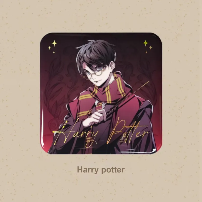 HARRY POTTER Harry Potter Institutional Robes Collection Hermione, Ron, Malfoy, Snape, Square Badge Badges-1