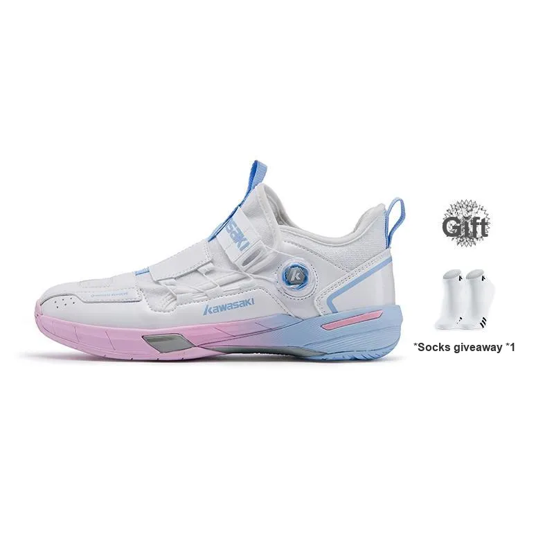 Kawasaki Traverse 2.0 Cushioning, Abrasion Resistant Coverage, Rebound Mid Top Badminton Shoes Unisex
