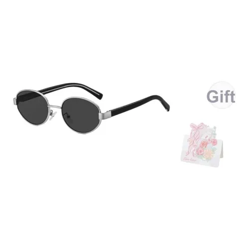 CAPONI Пластина And Металл ОВАЛЬНЫЕ СОНЦЕЗАЩИТНЫЕ ОКЛЮЧКИ Унисекс Многоцветные