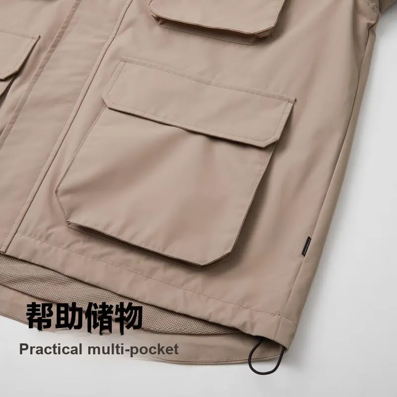 Converse Jackets Coats Men's Khaki-3