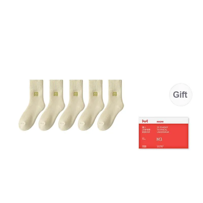 MIIOW Trend Party Series Mid Calf Socks Women's Shopping Bag Combo Set-3