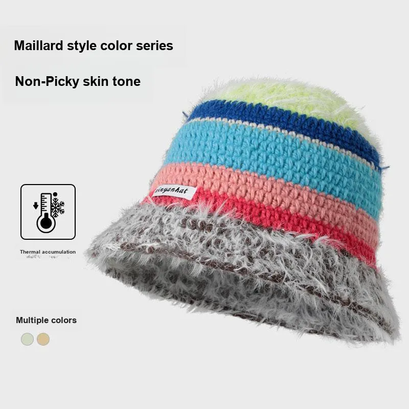 Shizhu Polyester Bucket Hats Women's-4