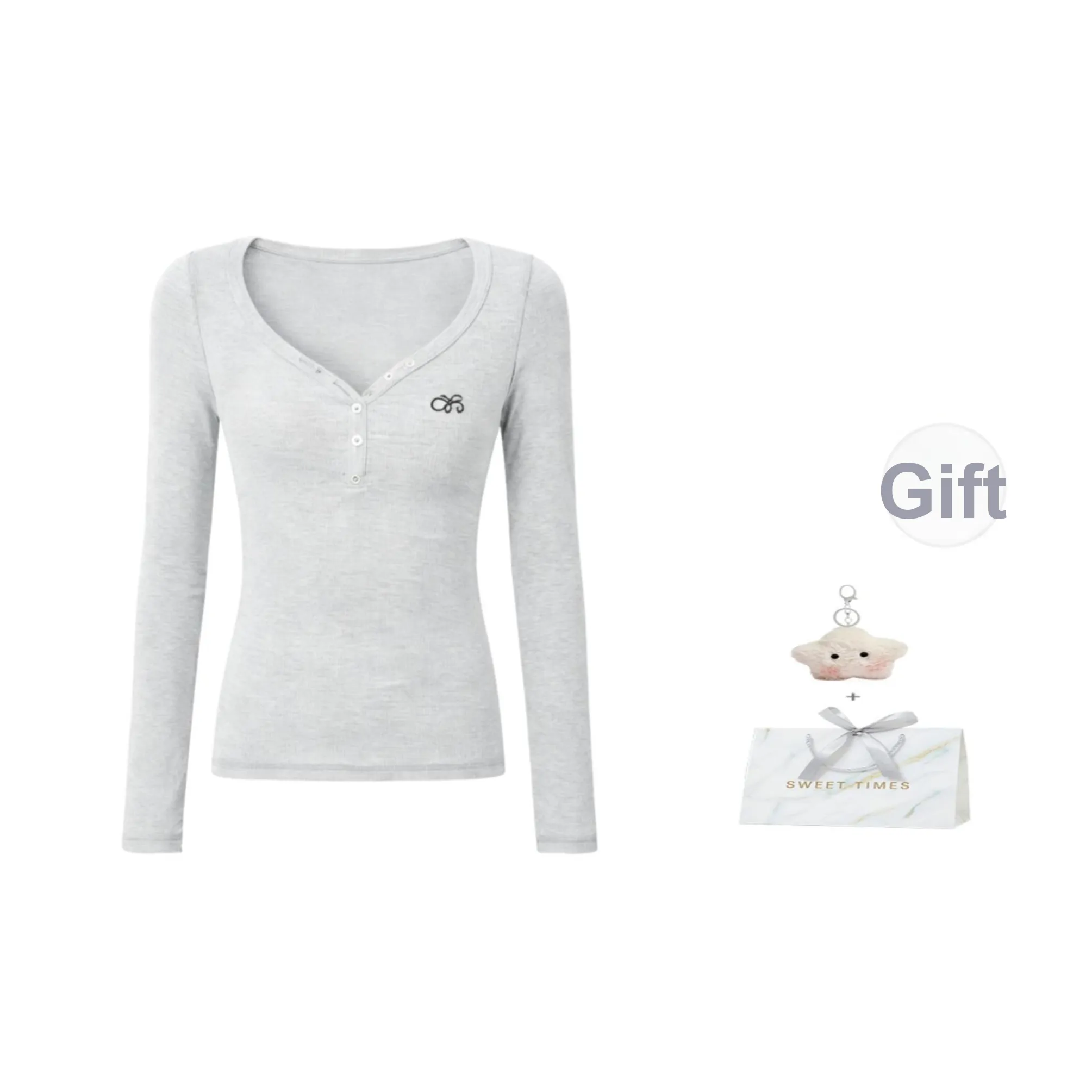 EVPGB Серый Женские T-рубашки