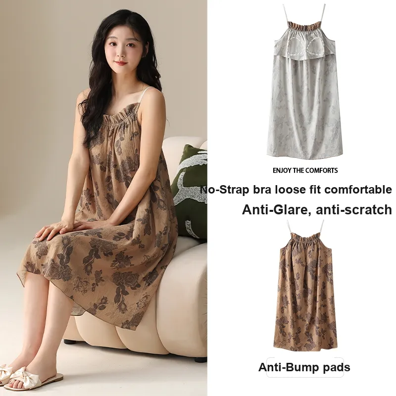 MADALLO Nightgown Women's Coffee-2