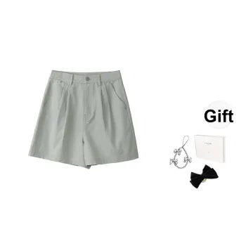 Fstudio Summer Korean Style Light Tone Outfit High Rise Slimming Casual Shorts Women's