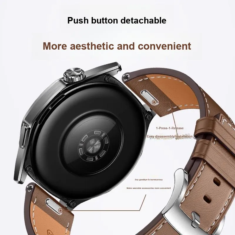Miss Wrist Watch Band Huawei Compatibility 135 210mm Cowhide Leather Material-3