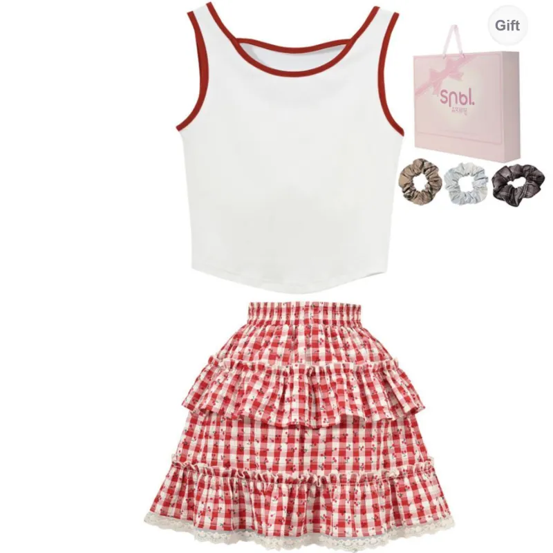 SNBL Two Piece Skirt Sets Women's-1