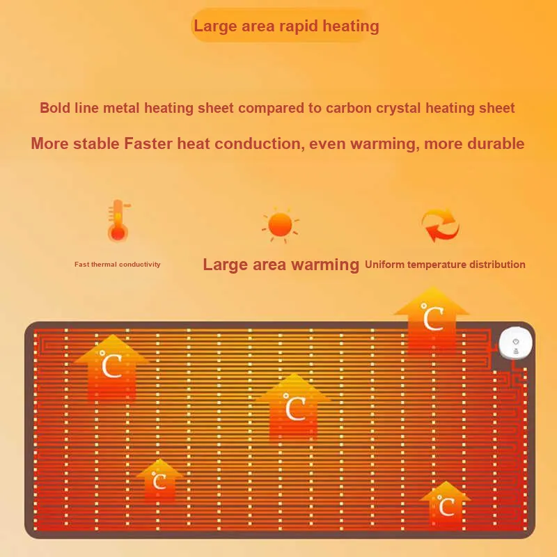 AJAZZ AMP101 Warming Hand Warmer Compatible For Students/Office Touch Switch Splash Resistant 330*800mm Mouse Pads-2