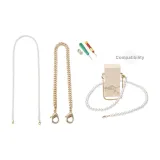 1.2mm-Width Pearl Chain 120+30cm Decorative Chain