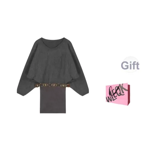 WLEQK Длинное платье с длинными рукавами женское