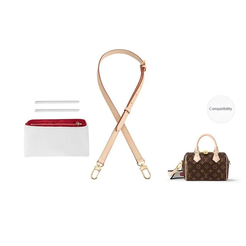 Jingxi Vegetable Tanned Leather Compatibility With Lv Pillow Bag DuPont Paper Liner Bag Accessory Women's Multicolor-32