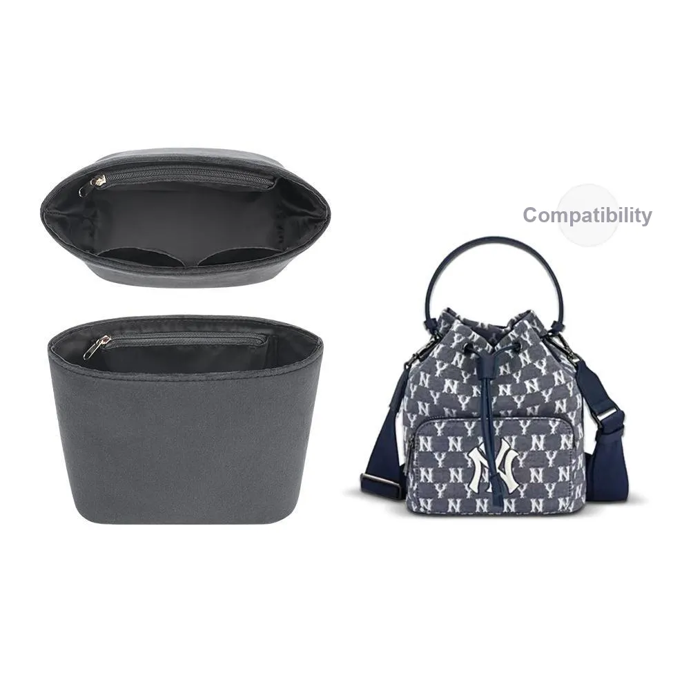 GUYI Flannelette Bag Accessory Bag Insert Women's Black
