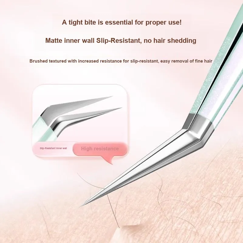 NILIYA Eyelash Stylist Fingertip Application Eyelash Tweezers Newbie Friendly-1