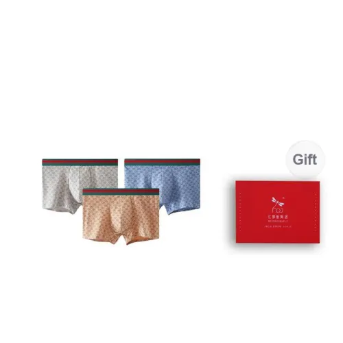 RED DRAGONFLY Cotton Panties Men's 3 Pack Gift Box Set