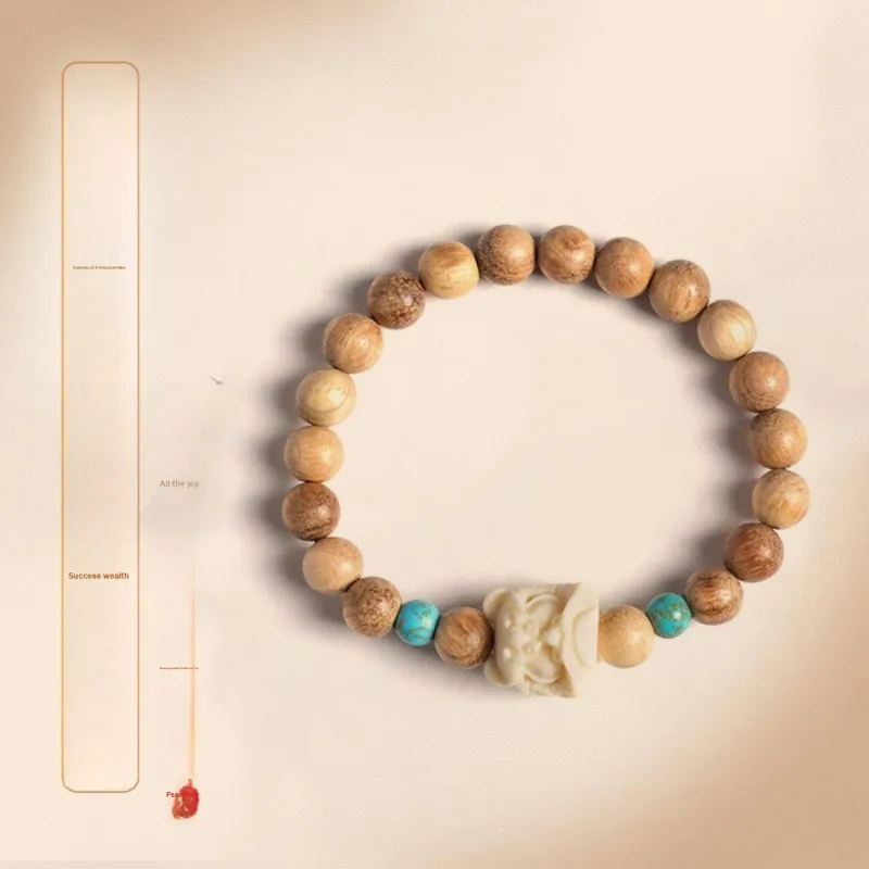 The Years Are Quiet Milky Agarwood Bracelets Unisex-1