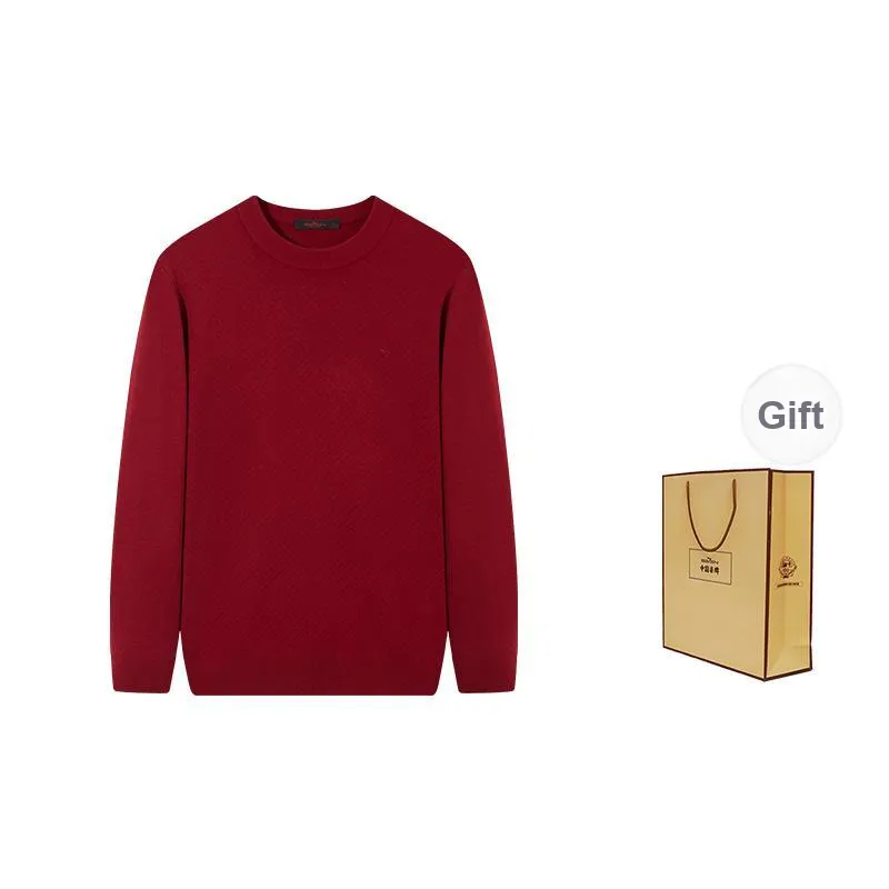 SEVEN Solid Color Business Inner Layer Commute Pullover Sweater Men's-5