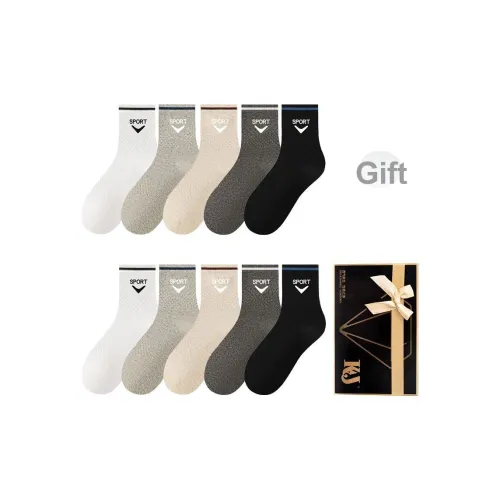 KJ Носки Crew Men's Box 10 пачек смешанного цвета