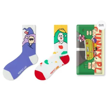PL Mid Calf Socks Unisex Shopping Bag 2 Pack