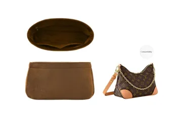 Lan Bao Fan Original Fleece Bag Insert Storage & Organization With Stand Women's Brown