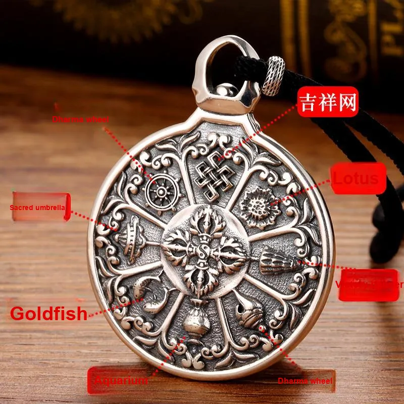 PINK U 925 Sterling Silver Pendants Men's-2