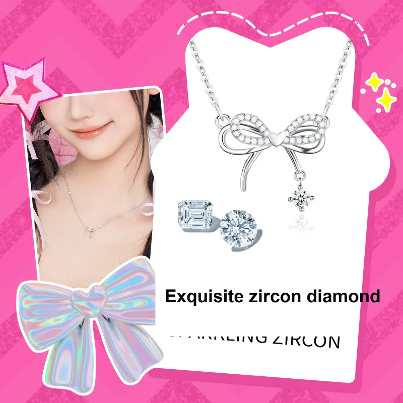 Barbie 925 Sterling Silver Necklaces Unisex-1