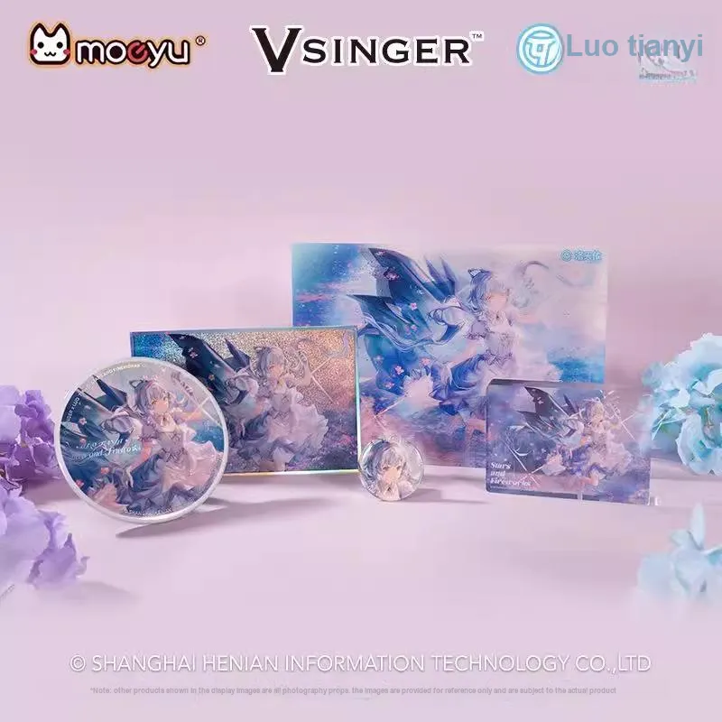 MOEYU Quirky Night Collection Luo Tianyi Vsinger Tinplate Anime Tinplate Large/Small Badge-5