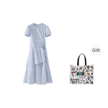 SOIE Short Sleeved Dress Women's Blue