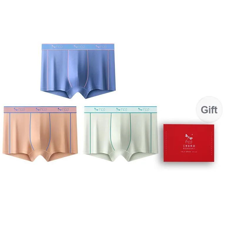 RED DRAGONFLY Cotton Panties Men's Combination Gift Box Set-12