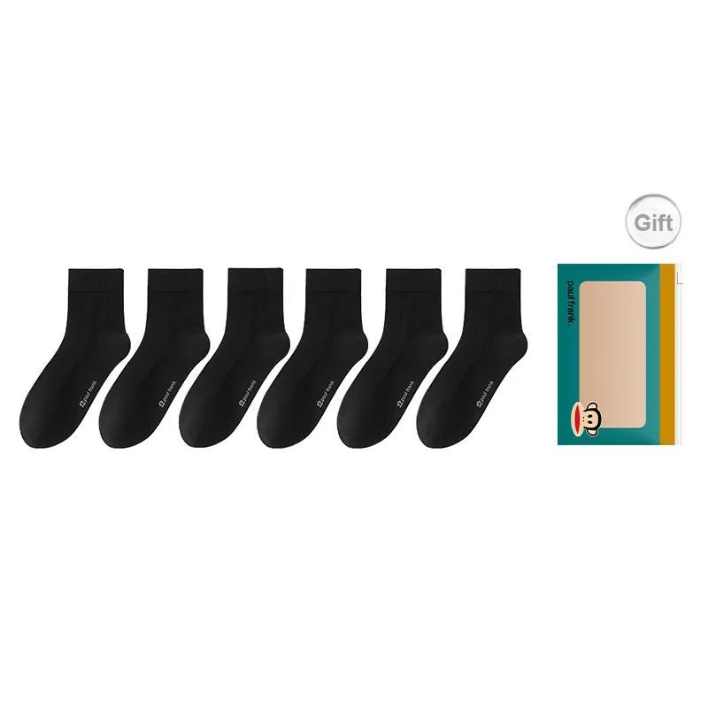 PAUL FRANK Mid Calf Socks Men's Box 6 Pack-36