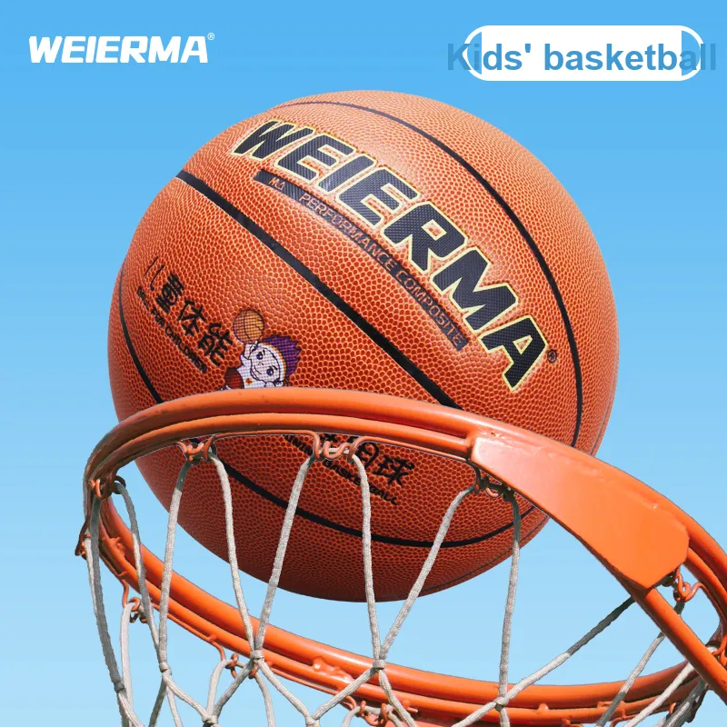 For Erma PU Basketball Light Grass Green Size 5 Training-2