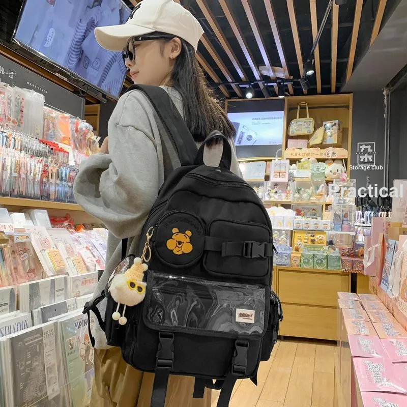 Wolfhorse Nylon Backpack Unisex Multicolor-3