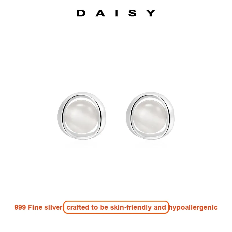 Daisy Dream Full Sterling Silver Stud Earrings Women's-2