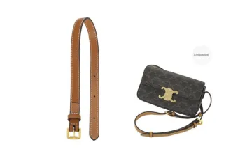 Lan Bao Fan Cow Leather Bag Accessory, Extended Length Shoulder Strap Unisex Caramel
