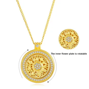 KADER 925 Sterling Silver Necklaces Women's Gold