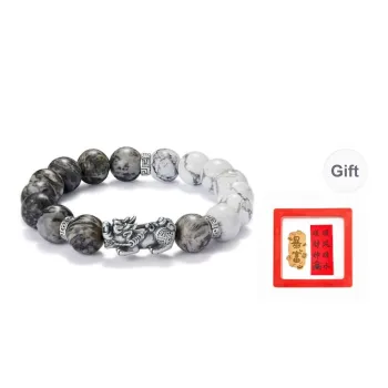 AGOVSKI Map Stone 999 Fine Silver Unisex