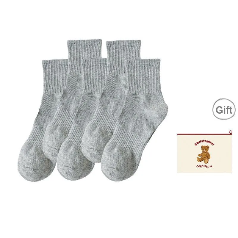 Caramella Mid Calf Socks Unisex Shopping Bag Combo Set-11